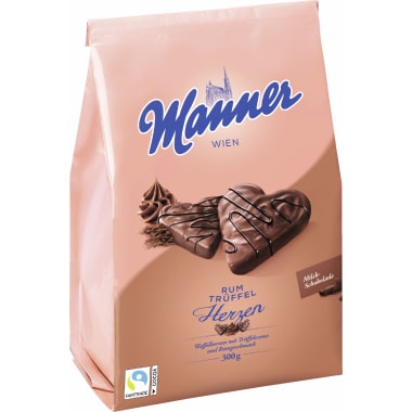 Manner Rum-Trüffel Herzen