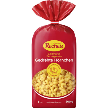 Recheis Goldmarke Hörnchen gedreht