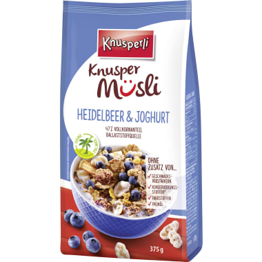 Knusperli Knusper Heidelbeer & Joghurt