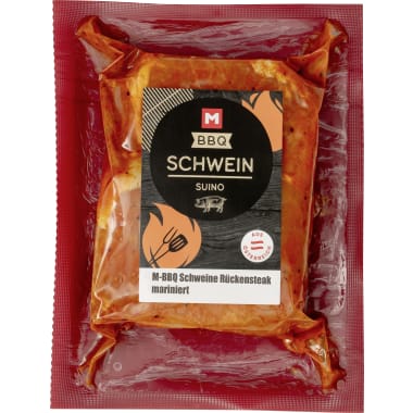 M-BBQ Schweine Rückensteak mariniert