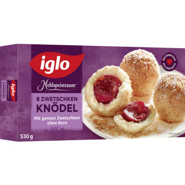 Iglo Zwetschkenknödel ohne Kern