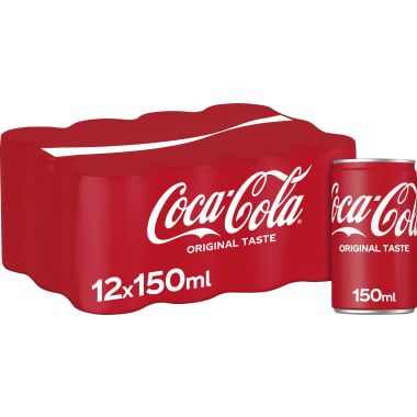 Coca-Cola Minicans Tray 0,15 Liter Dose
