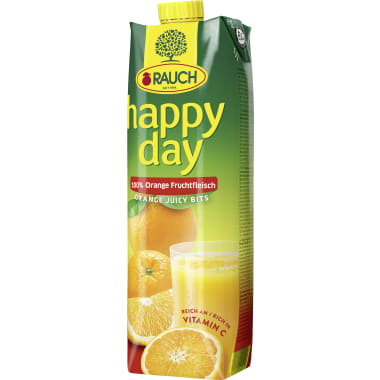 Rauch Happy Day Orange mit Fruchtfleisch 1,0 Liter