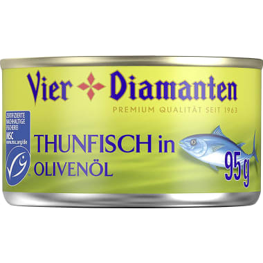 Vier Diamanten Thunfisch Olivenöl