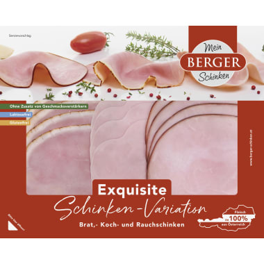 Berger Exquisite Schinkenvariation geschnitten