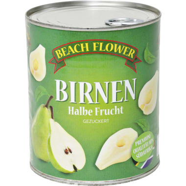 Beach Flower Birnen halbe Frucht gezuckert