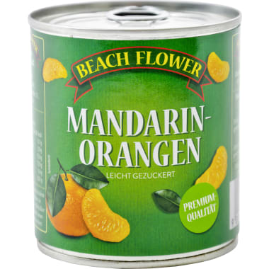 Beach Flower Mandarin-Orangen-Spalten leicht gezuckert
