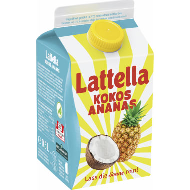 Lattella frucht & molke Kokos-Ananas 0,5 Liter