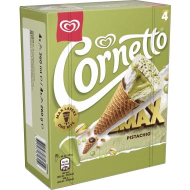 Eskimo Cornetto Max Pistachio 4er-Packung