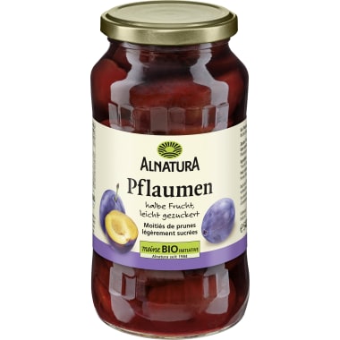 Alnatura Bio Pflaumen halbe Frucht
