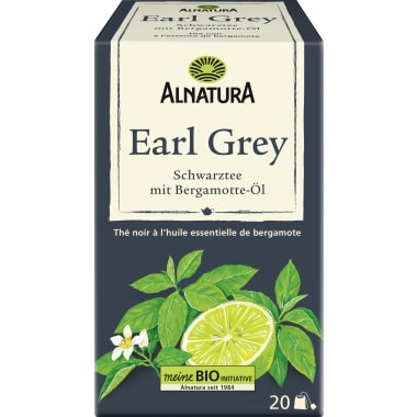 Alnatura Bio Earl Grey Schwarztee mit Bergamotte-Öl