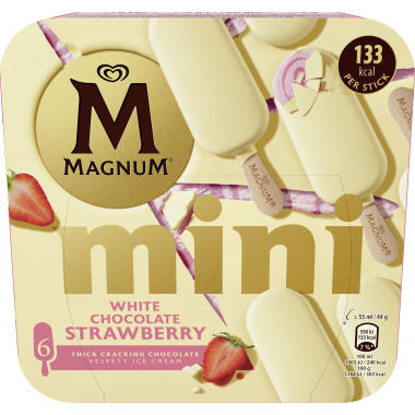 Eskimo Magnum White Choco Strawberry