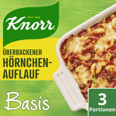 Knorr Basis Überbackener Hörnchen-Auflauf