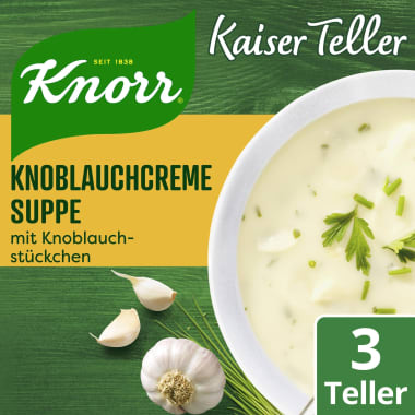 Knorr Kaiser Teller Knoblauchcremesuppe