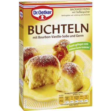 Dr. Oetker Backmischung Buchteln mit Bourbon-Vanille-Soße