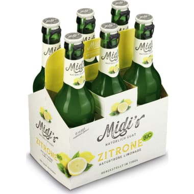Midi's Midi's Zitrone Natur Tray 0,33 Liter