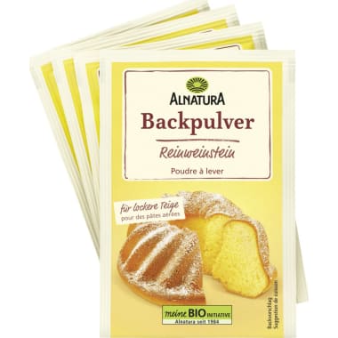 Alnatura Bio Backpulver Reinweinstein 4er-Packung