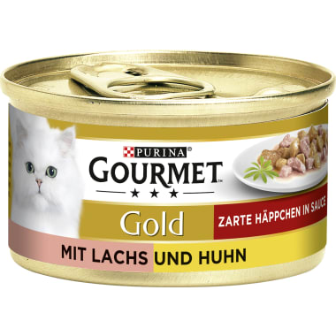Purina Gourmet Gold Zarte Häppchen Lachs & Huhn