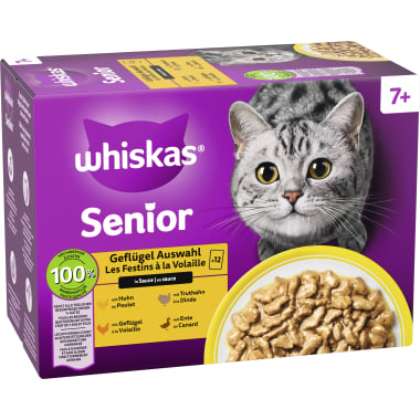 Whiskas Sauce Geflügel-Kaninchen-Lamm-Weißfisch