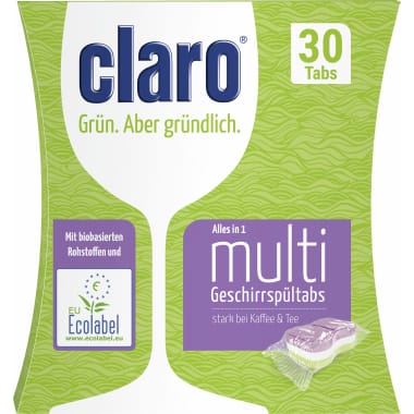 Claro Multi Geschirrspültabs 30er-Packung