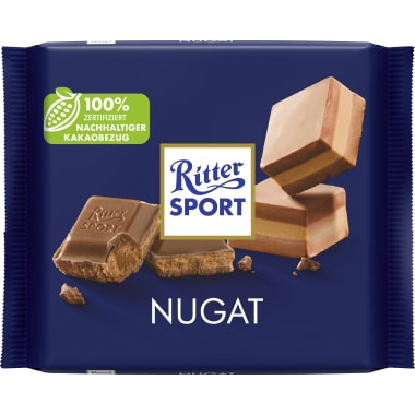 Ritter Sport Schokolade Bunte Vielfalt Nugat
