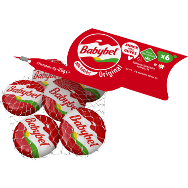 Babybel Halbfester Käse natur 45% 6er-Packung