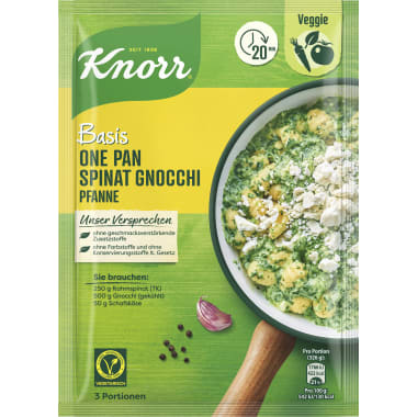 Knorr Basis Spinat Gnocchi Pfanne