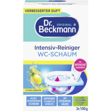 Dr. Beckmann Aktivkohle WC-Schaum 3er-Packung