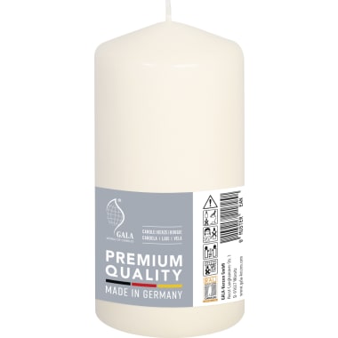 EWA Kerzen Qualitätskerze Stumpen creme