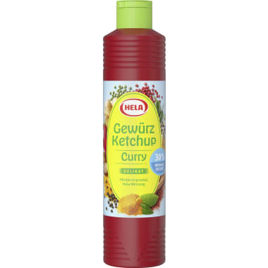 Hela Curry Gewürzketchup mit weniger Zucker