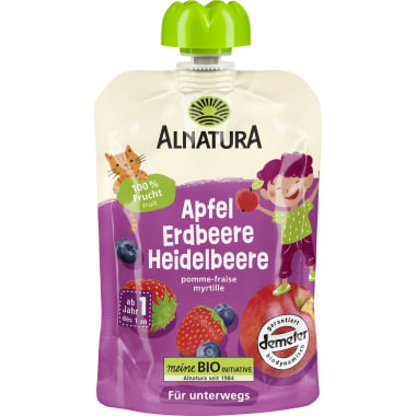 Alnatura Quetschbeutel Apfel/Erdbeere/Heidelbeere