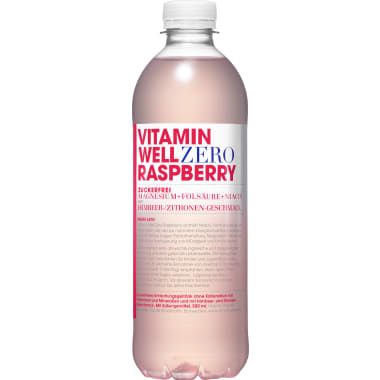 Vitamin Well Zero Raspberry 0,5 Liter