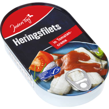 Jeden Tag Heringsfilet in Tomatencreme