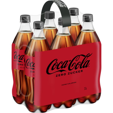 Coca-Cola Zero Tray 6 x 1,0 Liter
