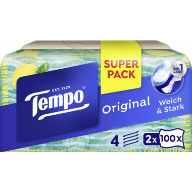 Tempo Taschentücher Box 4l Duo