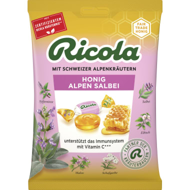 Ricola Kräuterbonbon Honig Alpen Salbei