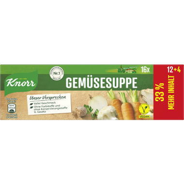 Knorr Gemüsesuppe +33%