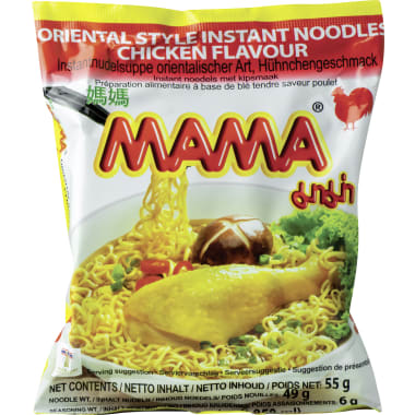 Instantnudeln Huhn Snack