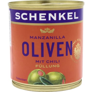 Schenkel Oliven mit Chili