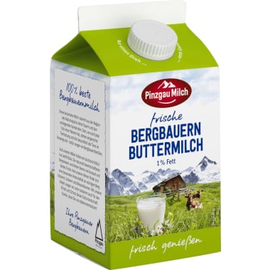 Pinzgau Milch Frische Bergbauern Buttermilch 1%