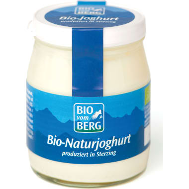BIO vom BERG Bio Naturjoghurt 3,8% Glas