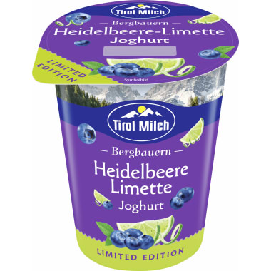 Tirol Milch Joghurt Heidelbeer Limette limited Edition