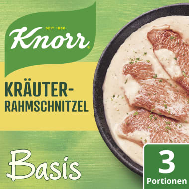 Knorr Basis Kräuterrahmschnitzel