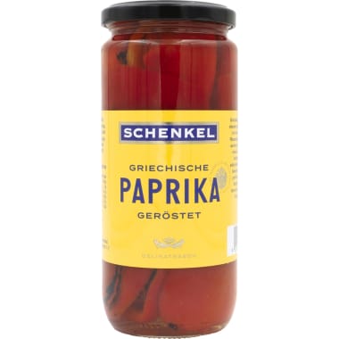 Schenkel Griechische Paprika rot geröstet