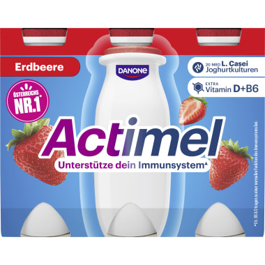 Danone Actimel Erdbeere 6er-Packung