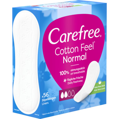 Carefree Normal Aloe Slipeinlagen 56er-Packung