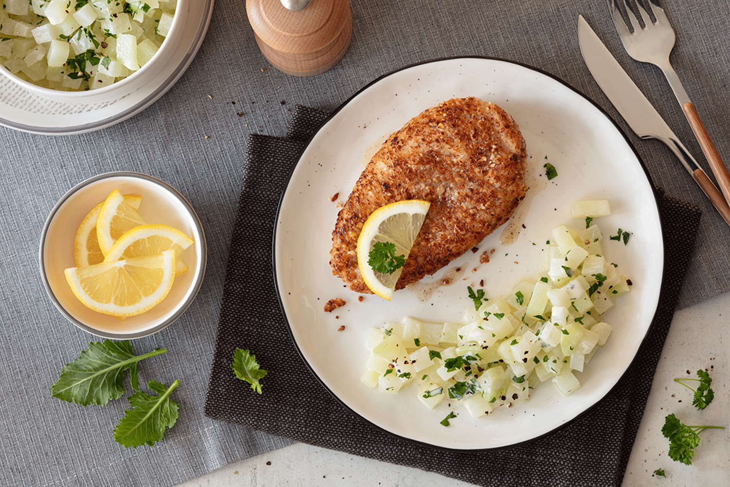 Hühnerschnitzel mit Kohlrabi Rezept von MPREIS