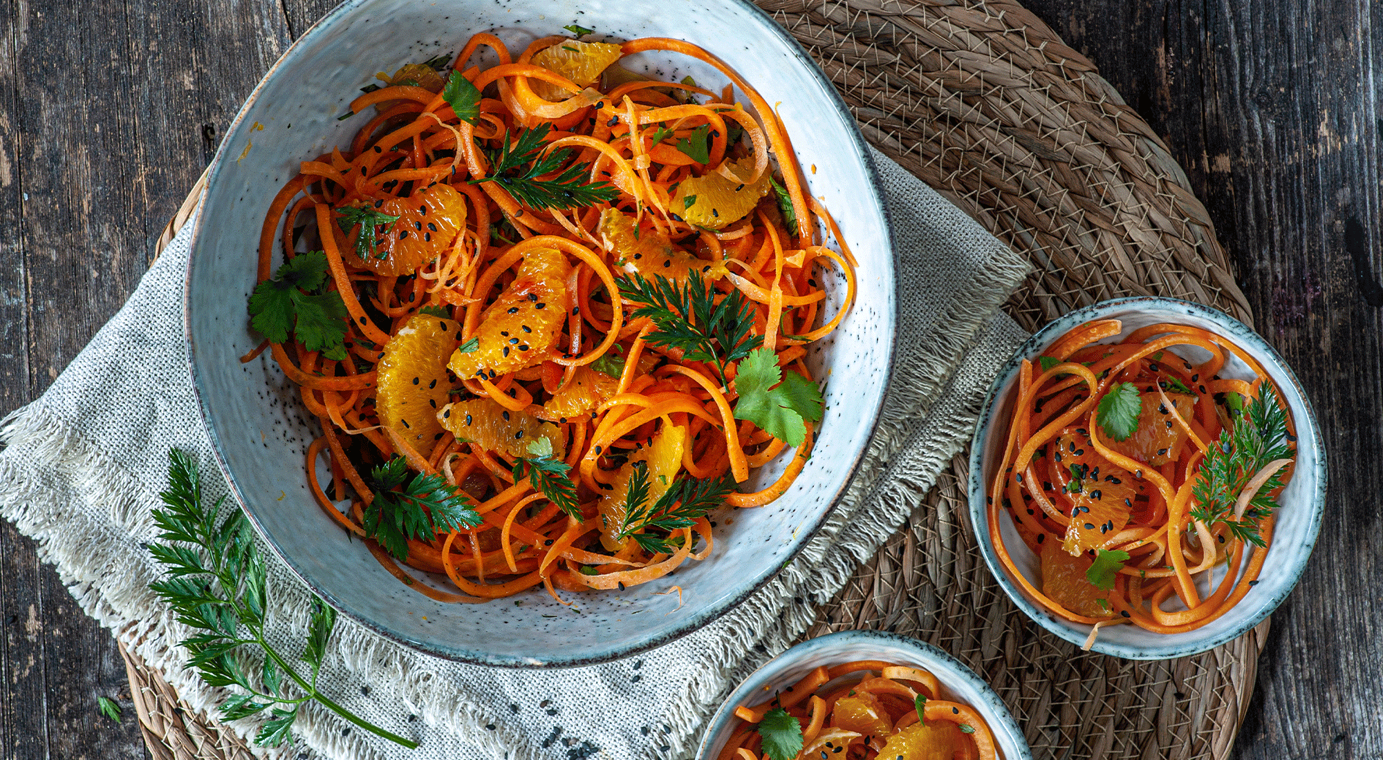 Karotten Sesam Koriander Salat Rezept von MPREIS