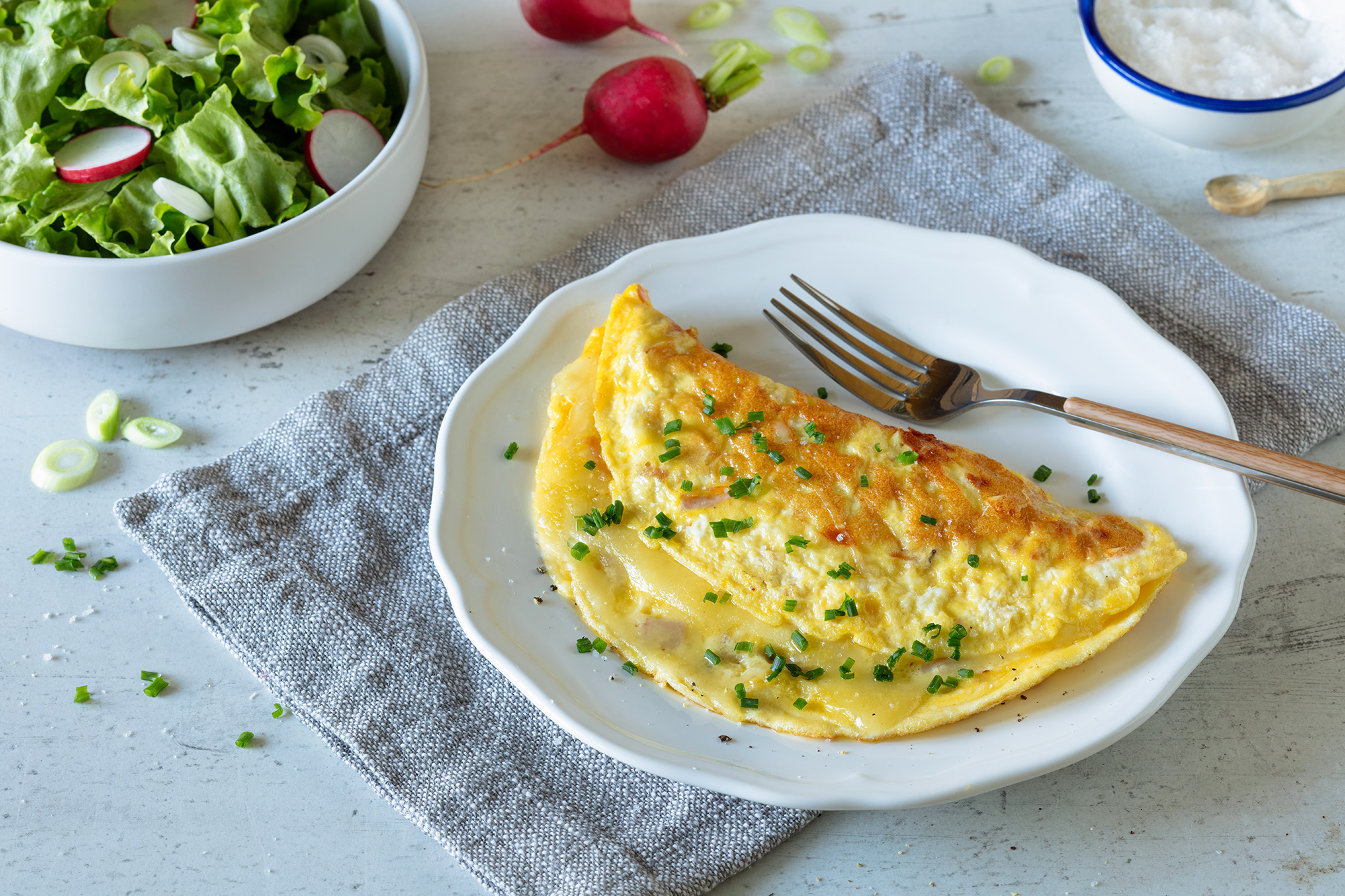Schinken Käse Omelette Rezept von MPREIS