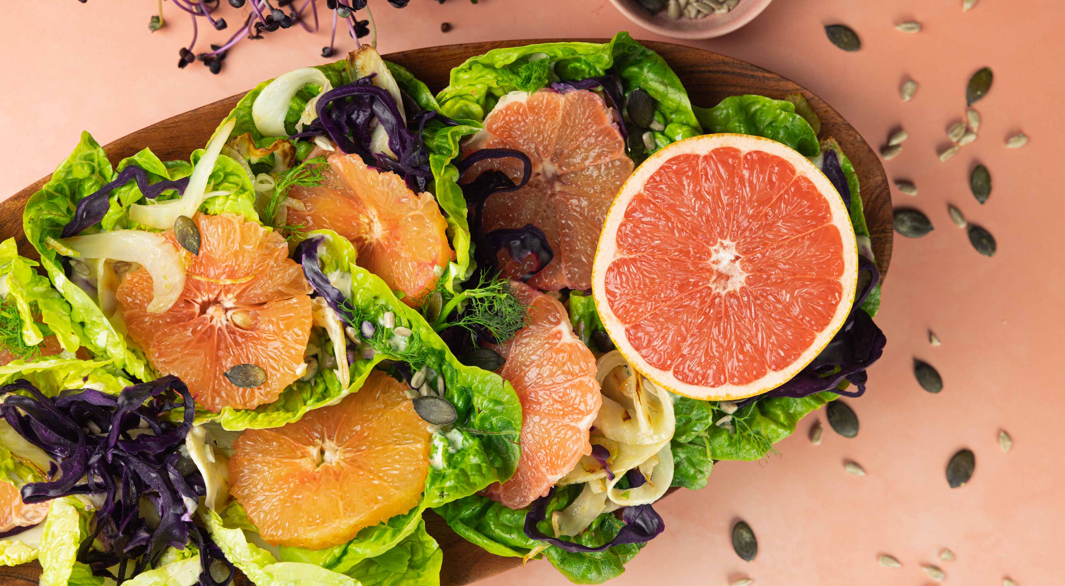 Grapefruit Fenchel Salat mit fermentiertem Rotkraut Rezept von MPREIS